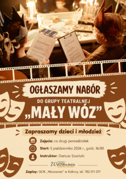 Nabór do grupy teatralnej „Mały Wóz”